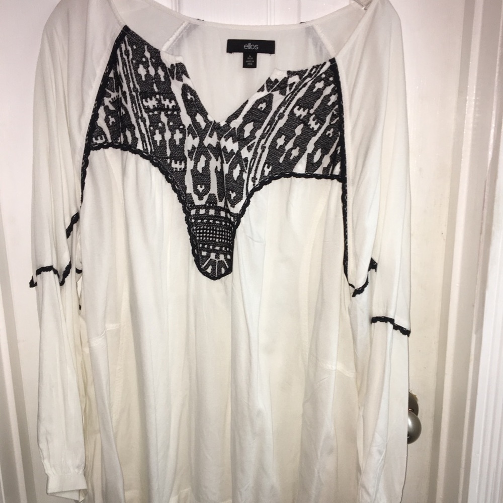 Long Sleeve Tunic Blouse